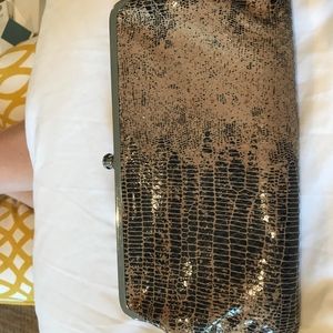 Hobo Lauren Clutch Wallet in Snakeskin